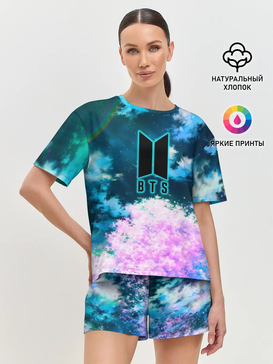 Женская пижама с шортами / BTS