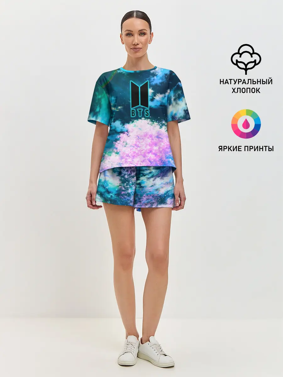 Женская пижама с шортами / BTS