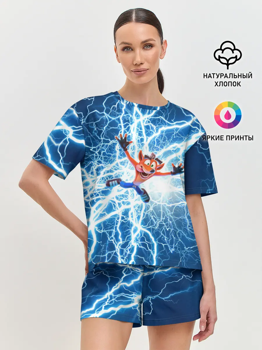 Женская пижама с шортами / Crash Bandicoot