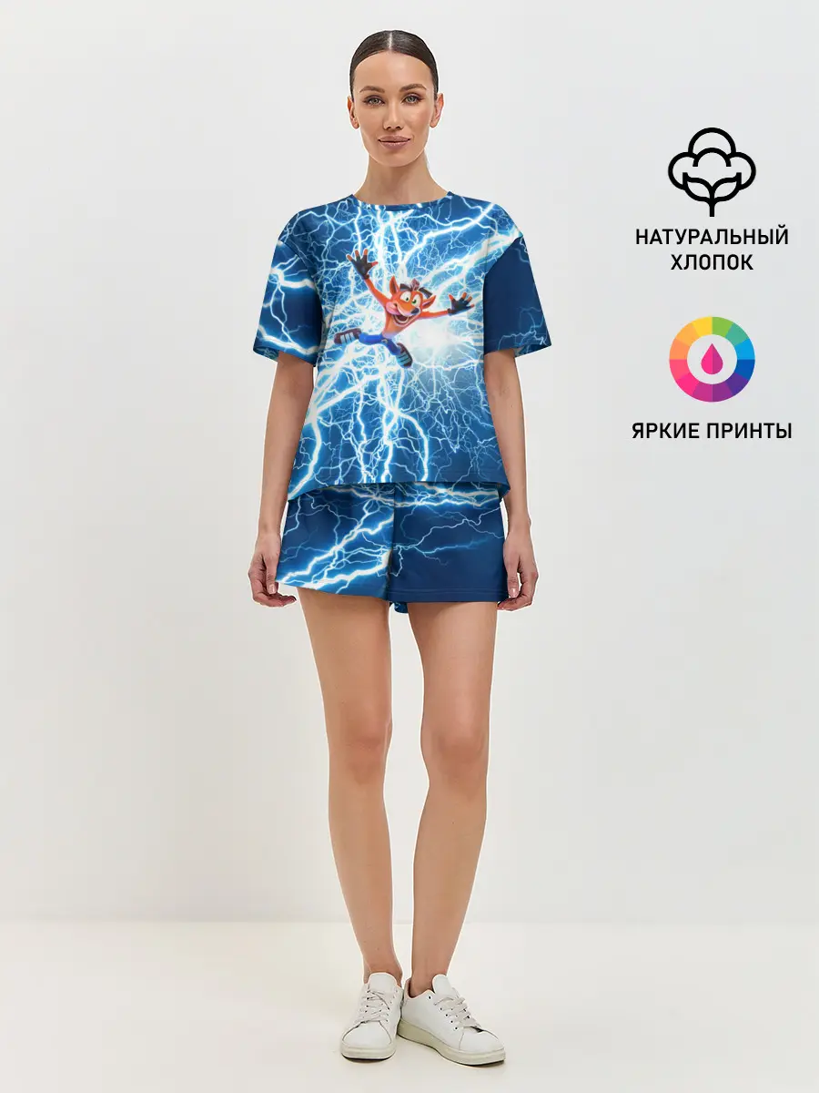 Женская пижама с шортами / Crash Bandicoot