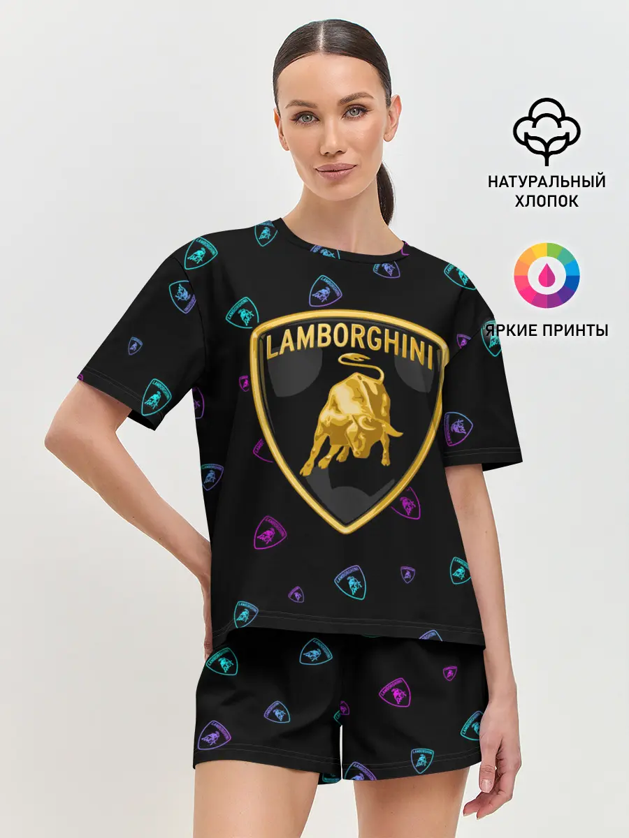Женская пижама с шортами / LAMBORGHINI / Ламборгини