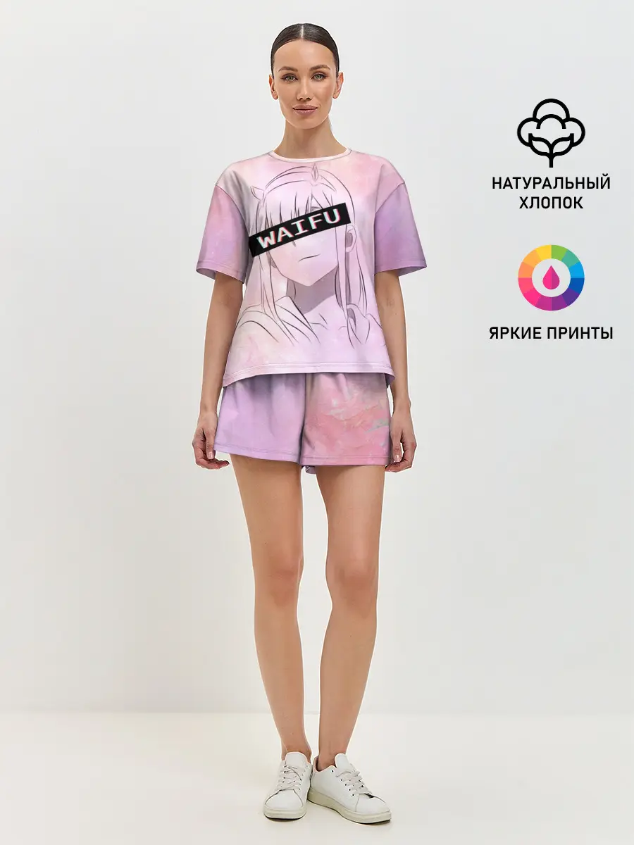 Женская пижама с шортами / Моя вайфу - Zero Two