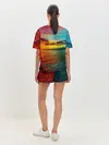 Женская пижама с шортами / Glitch Sunset