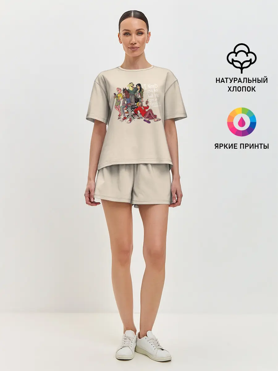 Женская пижама с шортами / Конь БоДжек