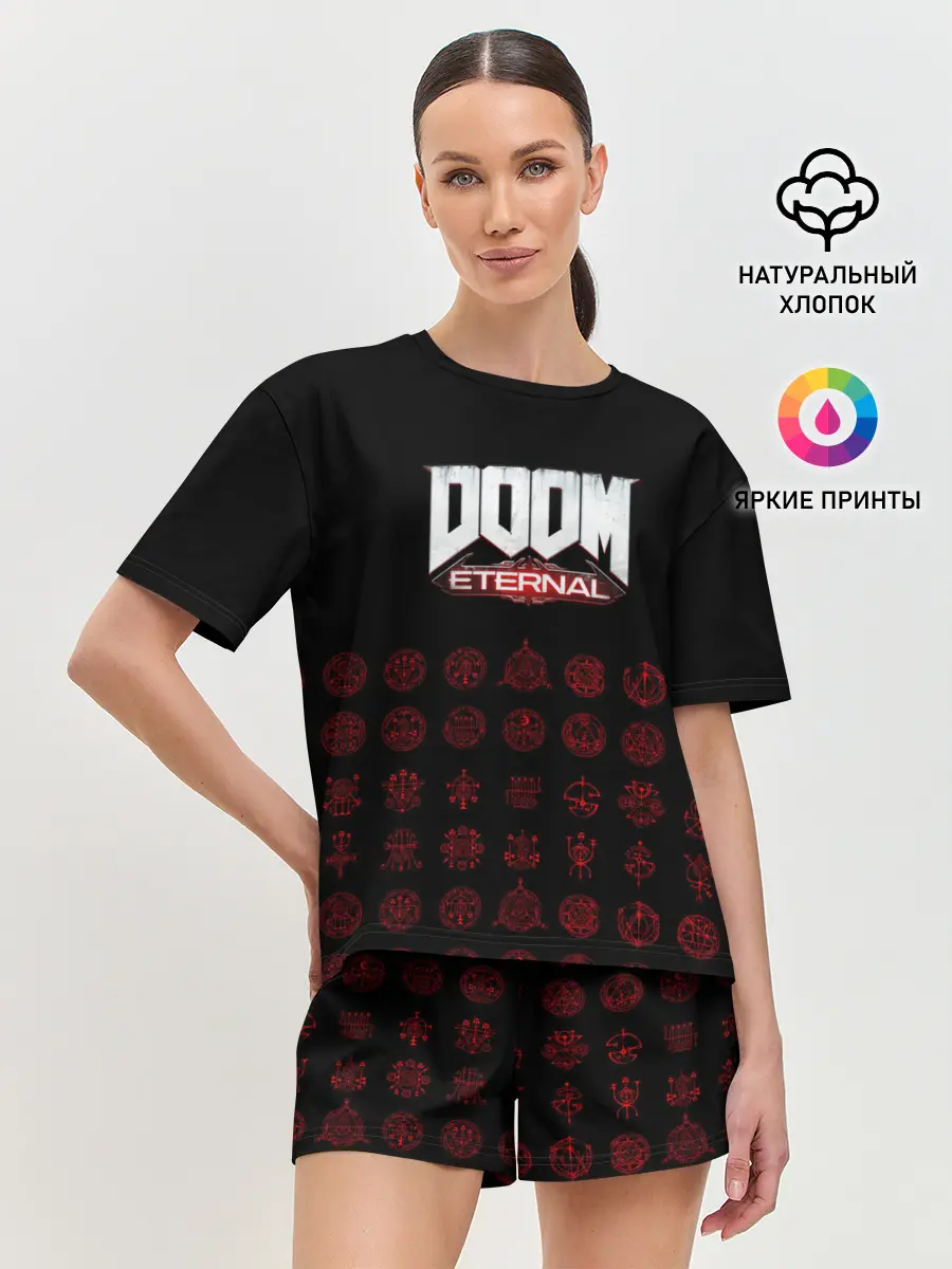 Женская пижама с шортами / DOOM Eternal