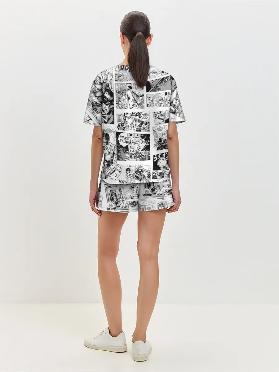 Женская пижама с шортами / JoJo no Kimyou na Bouken