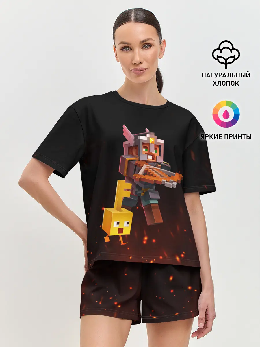 Женская пижама с шортами / MINECRAFT: Dungeons