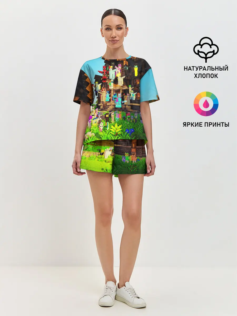Женская пижама с шортами / MY LITTLE MINECRAFT