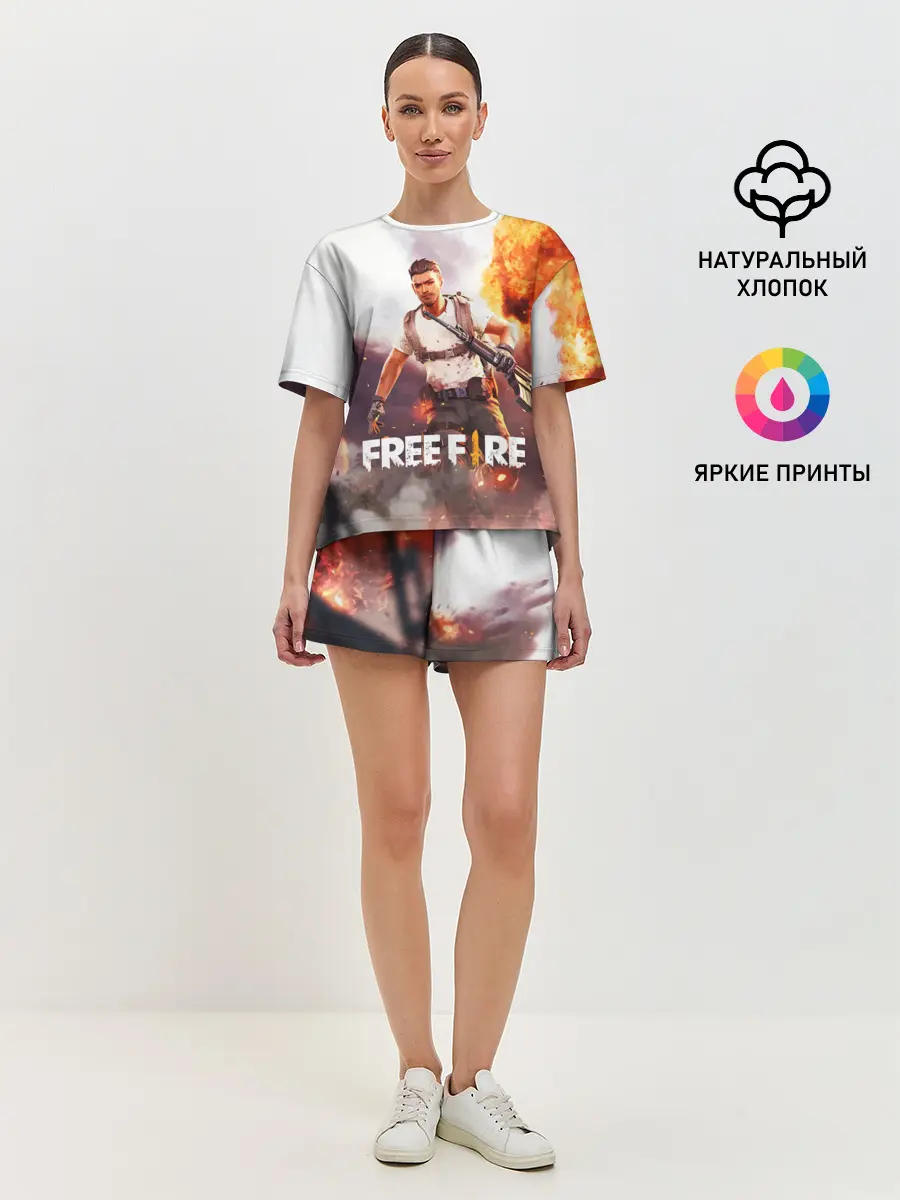 Женская пижама с шортами / FREE FIRE