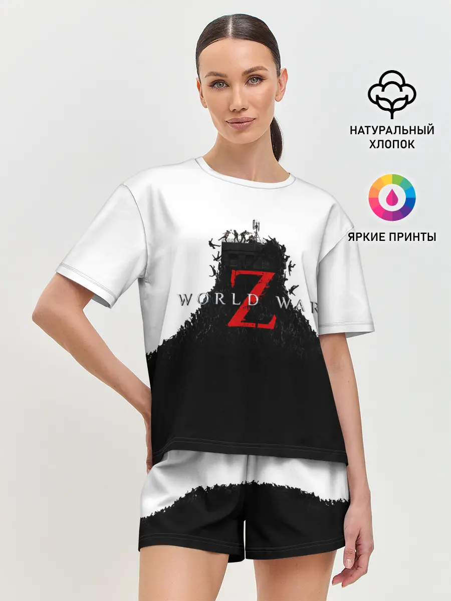 Женская пижама с шортами / WORLD WAR Z