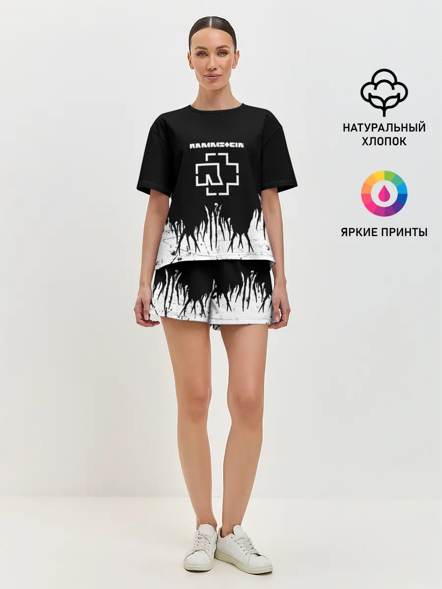 Женская пижама с шортами / RAMMSTEIN