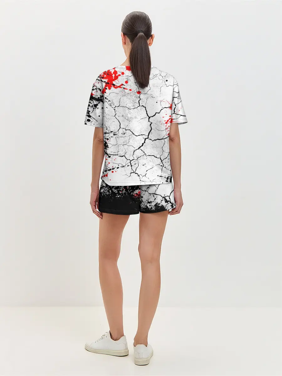 Женская пижама с шортами / RAMMSTEIN