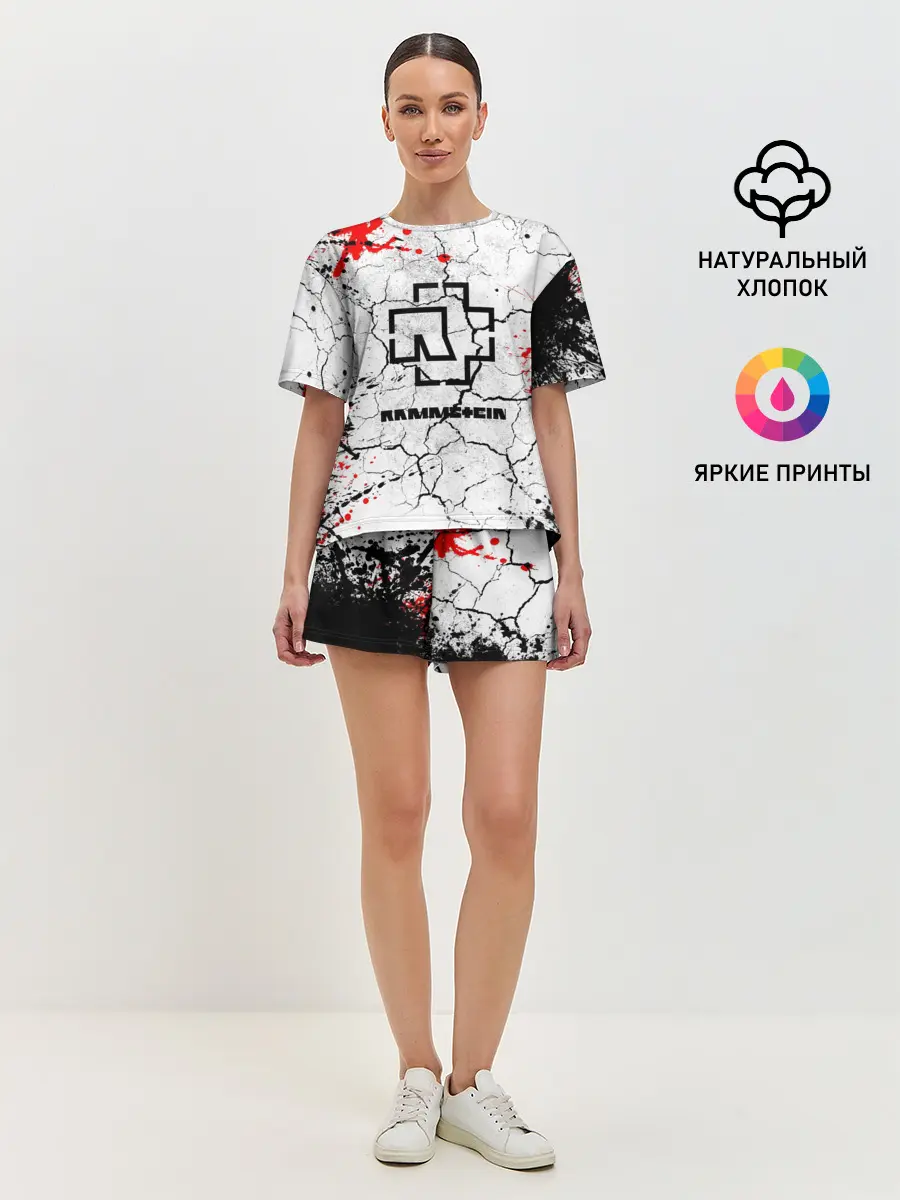 Женская пижама с шортами / RAMMSTEIN