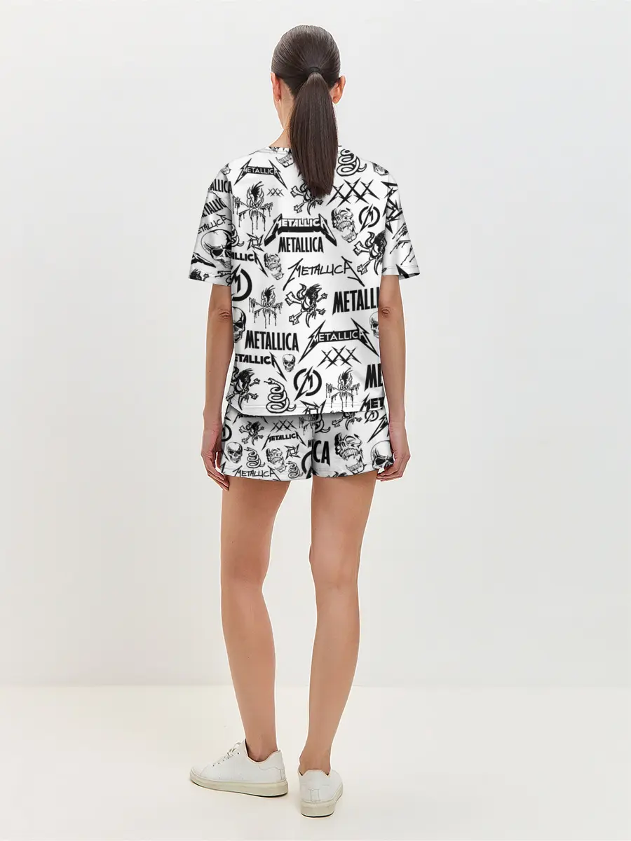Женская пижама с шортами / METALLICA LOGOBOMBING