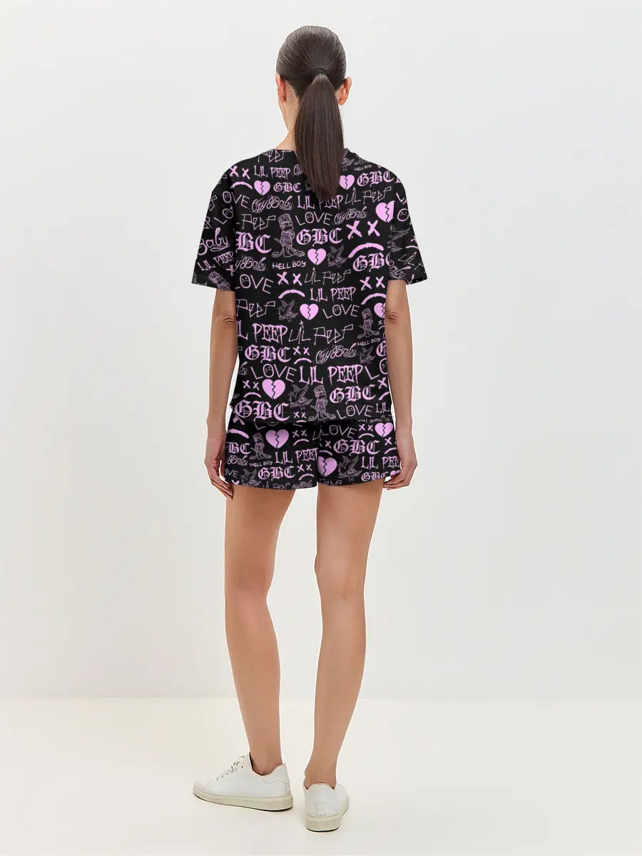 Женская пижама с шортами / LIL PEEP LOGOBOMBING
