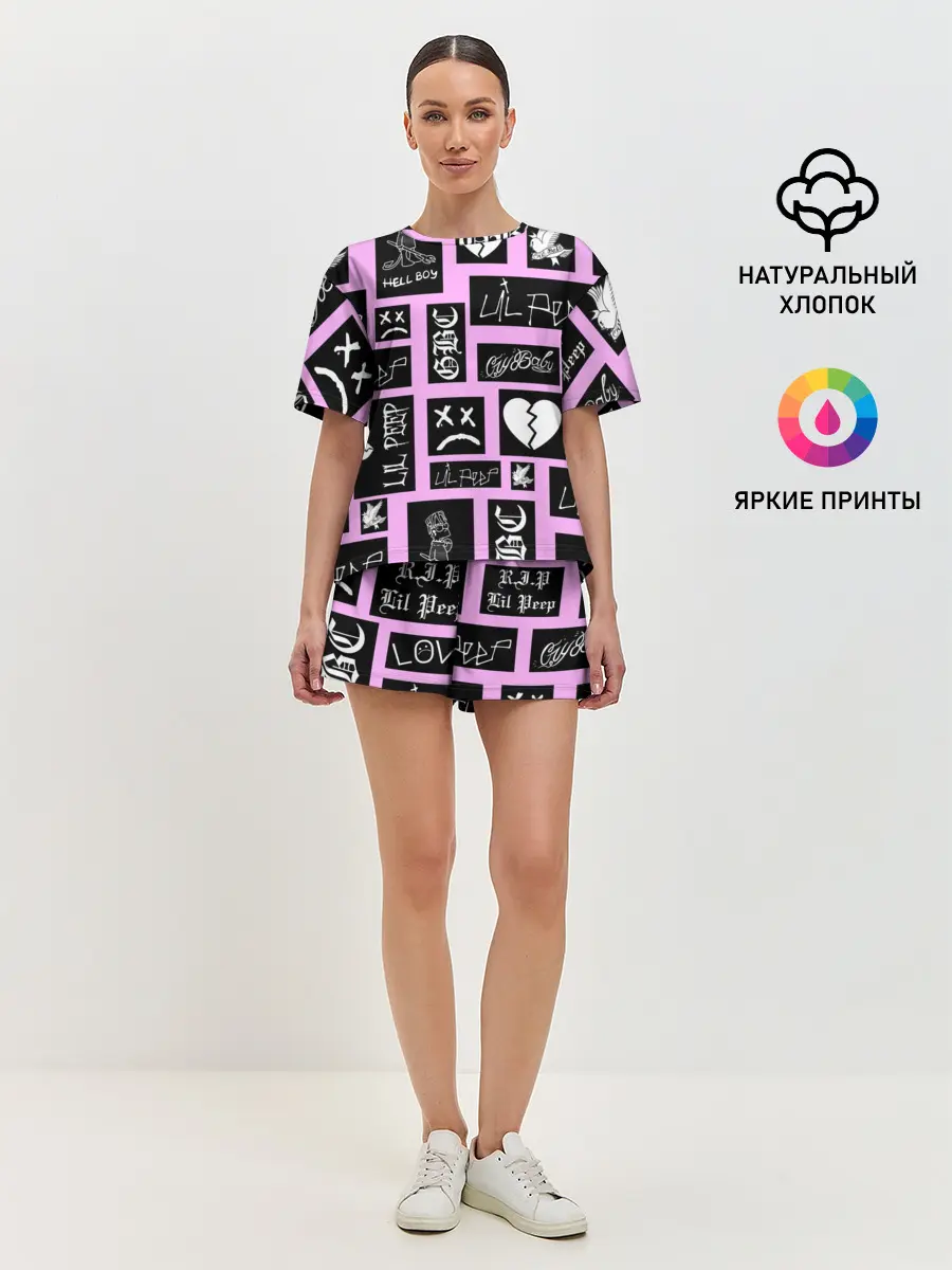 Женская пижама с шортами / LIL PEEP