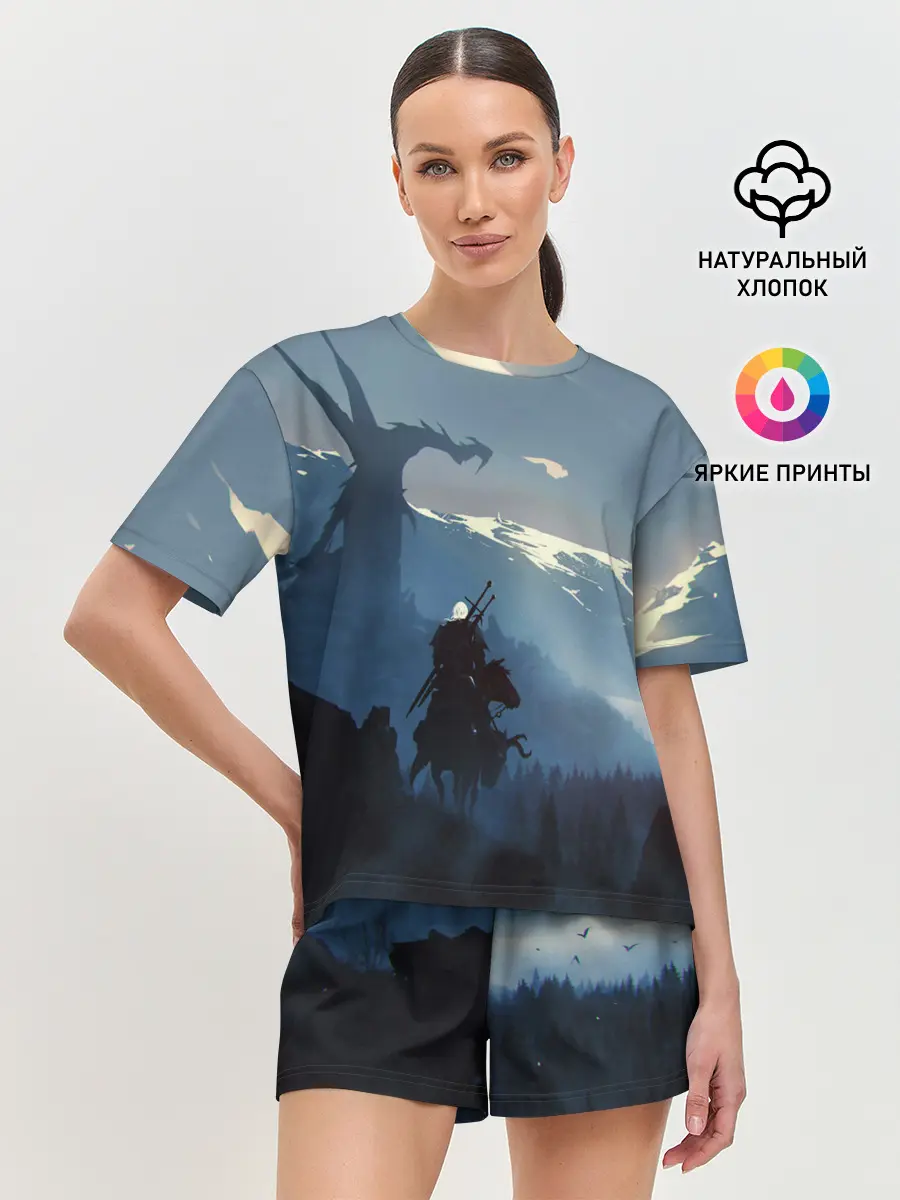 Женская пижама с шортами / ВЕДЬМАК