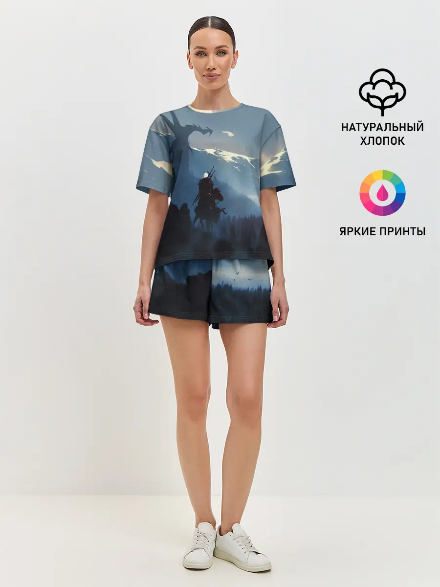 Женская пижама с шортами / ВЕДЬМАК