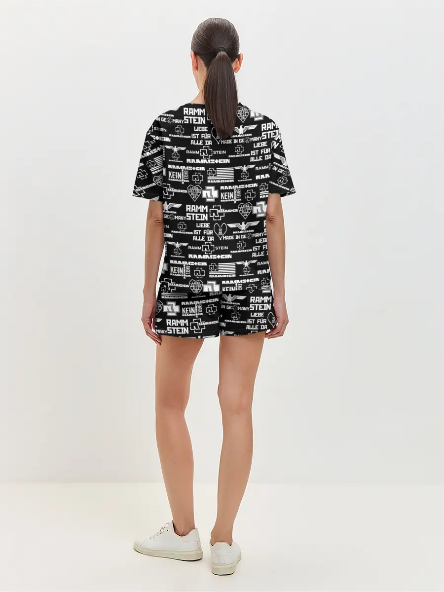 Женская пижама с шортами / RAMMSTEIN