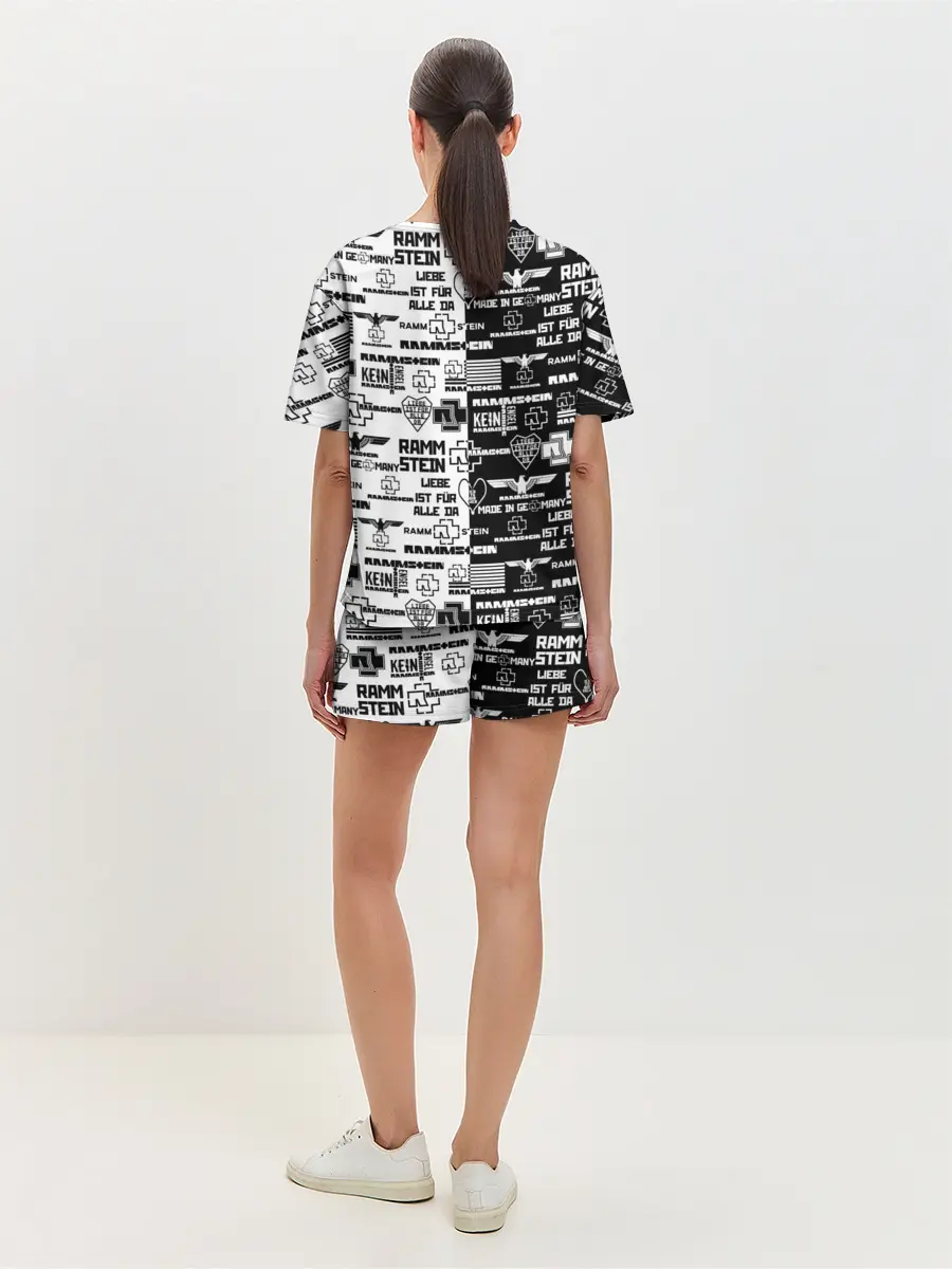 Женская пижама с шортами / RAMMSTEIN