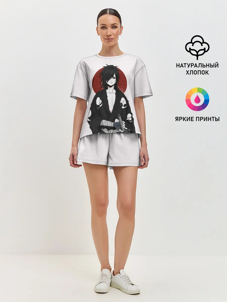 Женская пижама с шортами / Дороро и Хяккимару