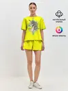 Женская пижама с шортами / Единорог Yellow Unicorn