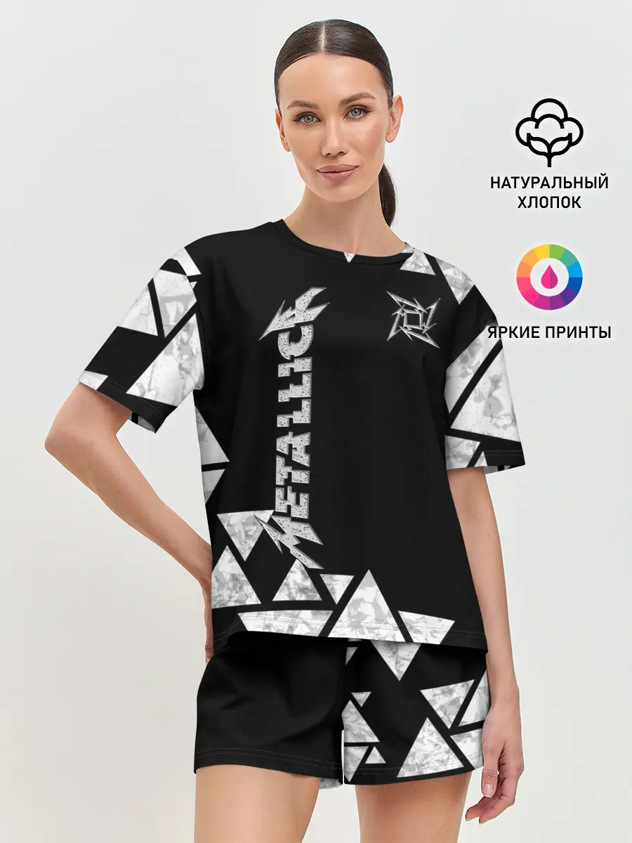 Женская пижама с шортами / Metallica