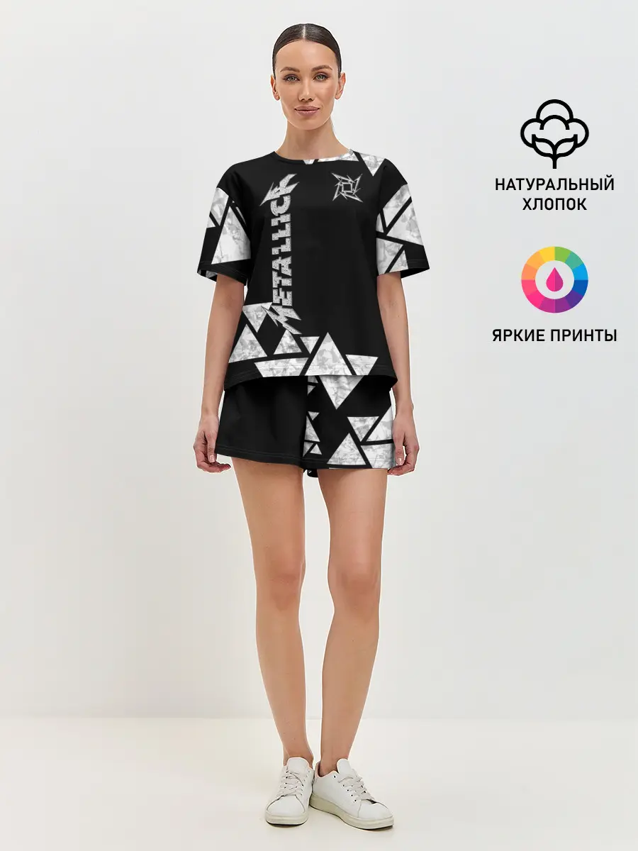 Женская пижама с шортами / Metallica