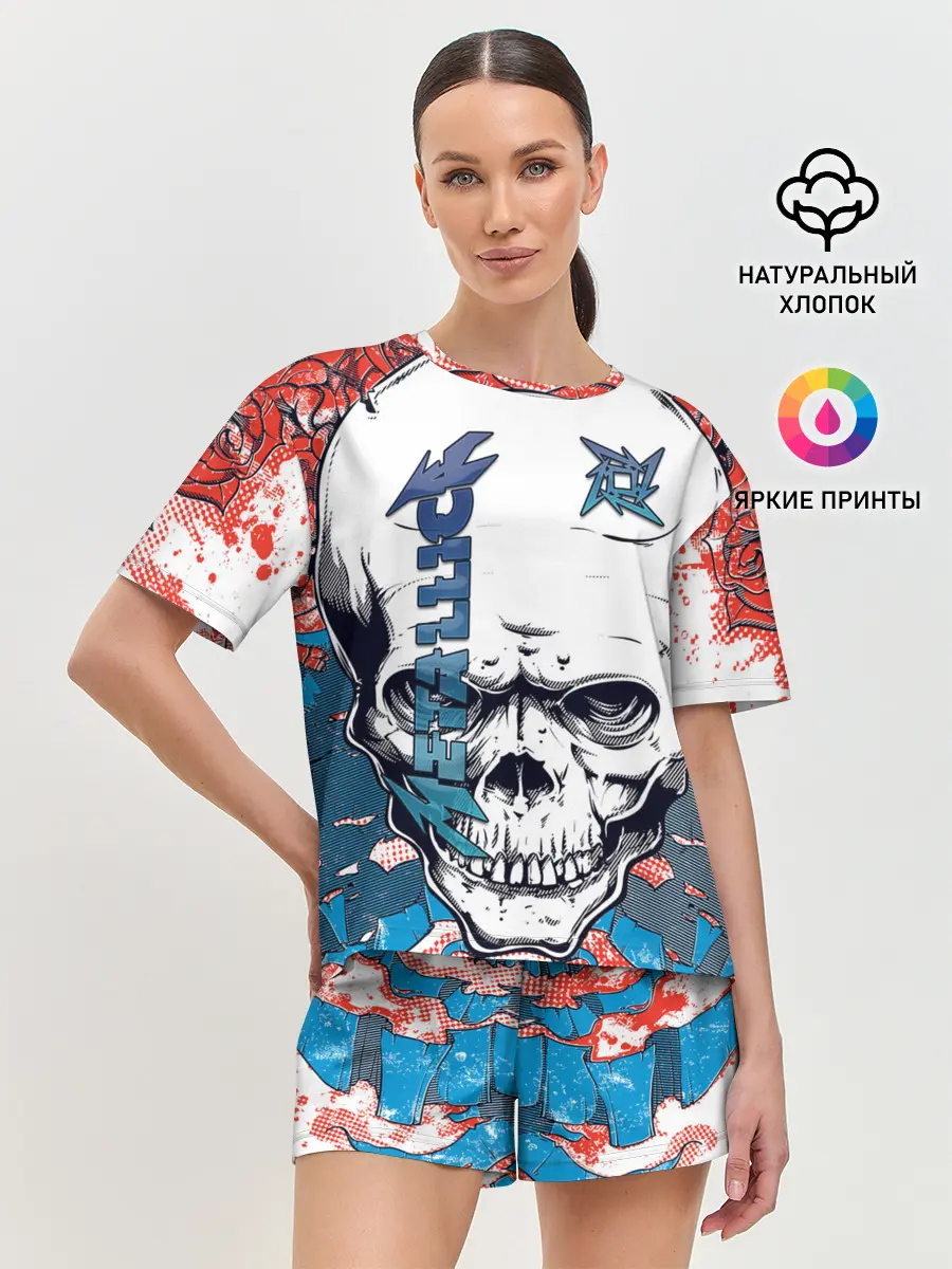 Женская пижама с шортами / METALLICA | МЕТАЛЛИКА