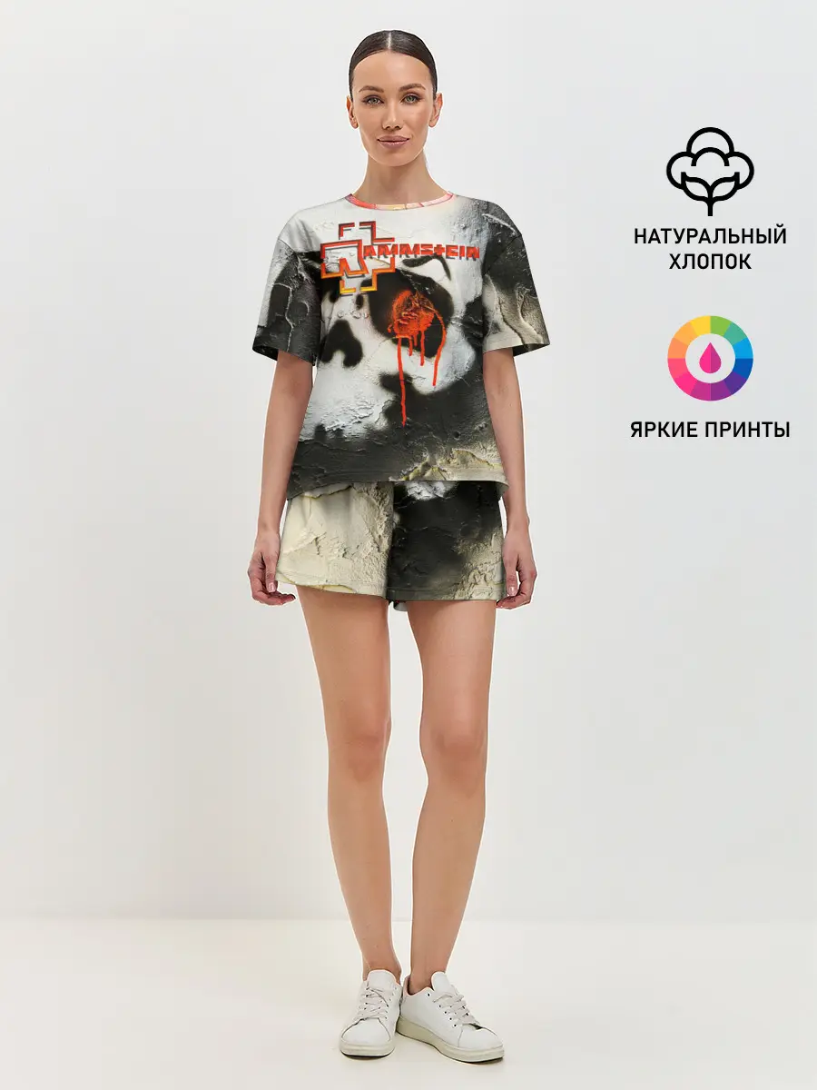 Женская пижама с шортами / Rammstein