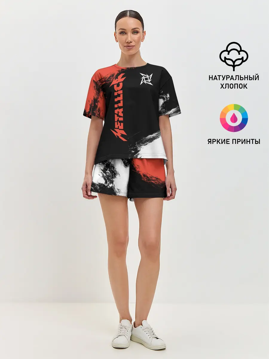 Женская пижама с шортами / Metallica