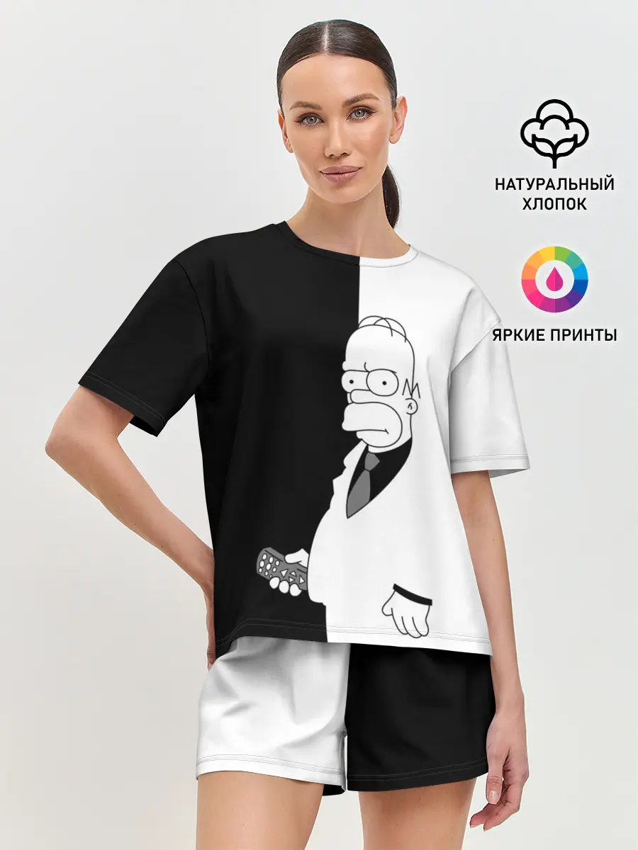 Женская пижама с шортами / Гомер Симпсон