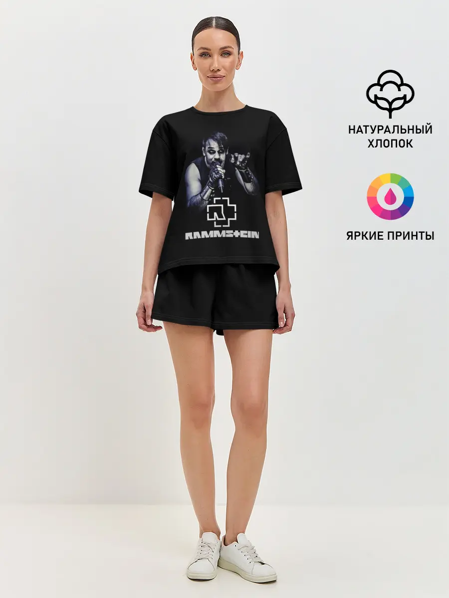 Женская пижама с шортами / Rammstein