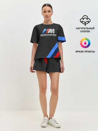 Женская пижама с шортами / BMW КАРБОН
