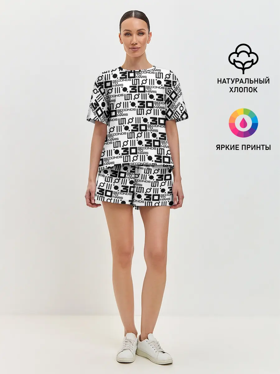 Женская пижама с шортами / 30 SECONDS TO MARS