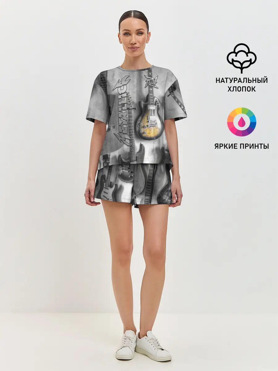 Женская пижама с шортами / Metallica