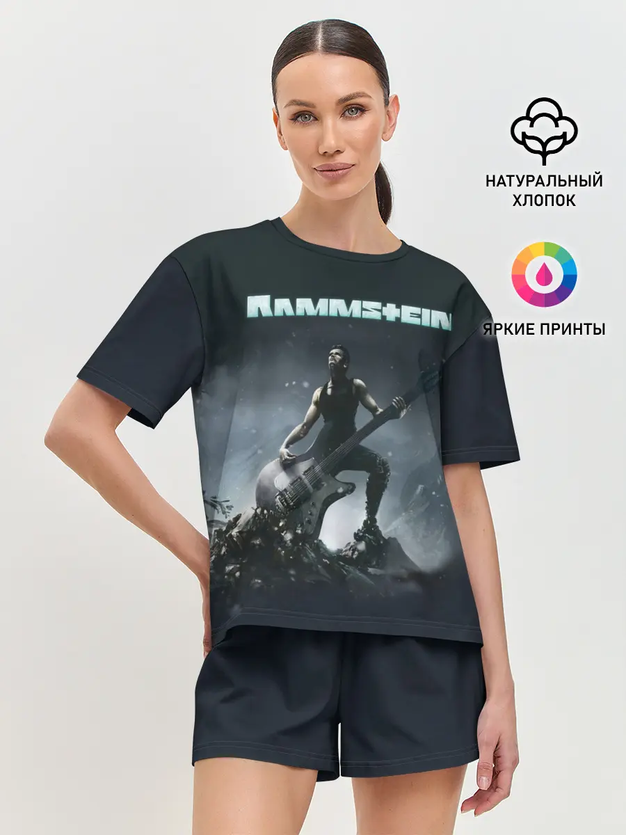 Женская пижама с шортами / Rammstein