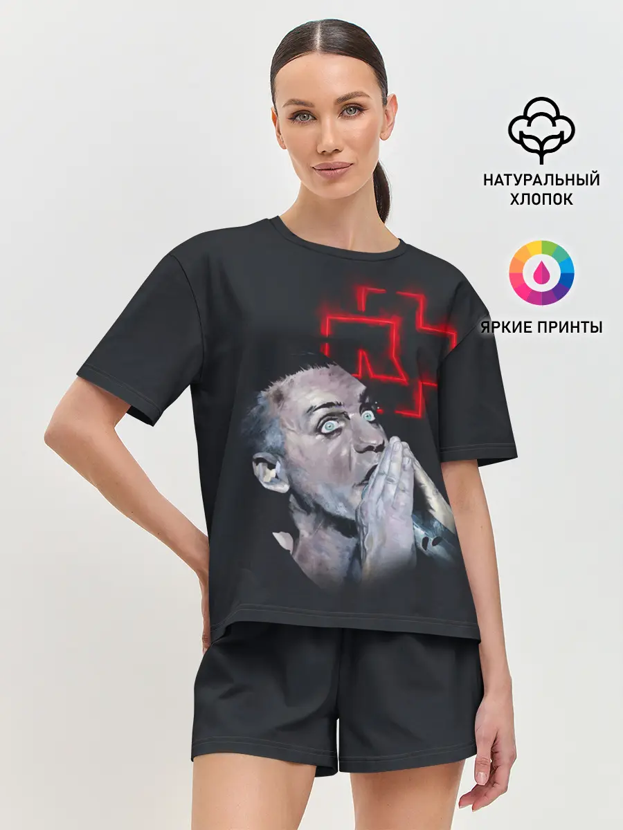 Женская пижама с шортами / Rammstein