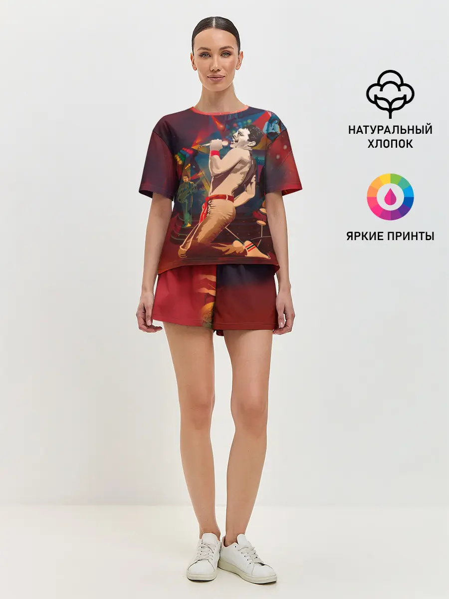 Женская пижама с шортами / Фредди Меркьюри