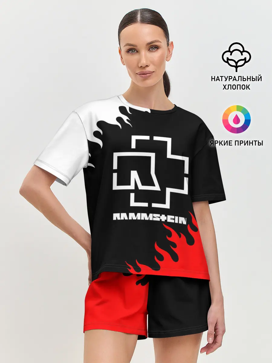 Женская пижама с шортами / RAMMSTEIN | РАМШТАЙН