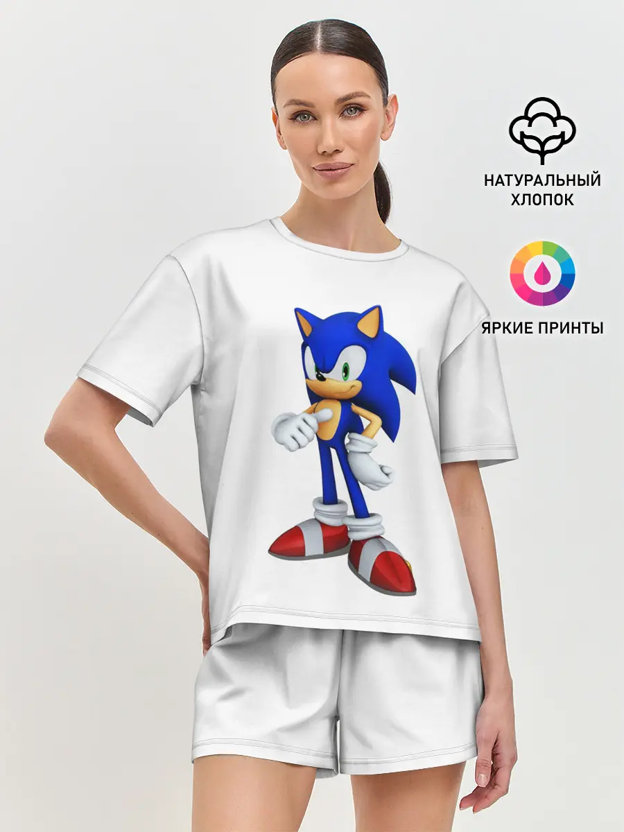 Женская пижама с шортами / Sonic