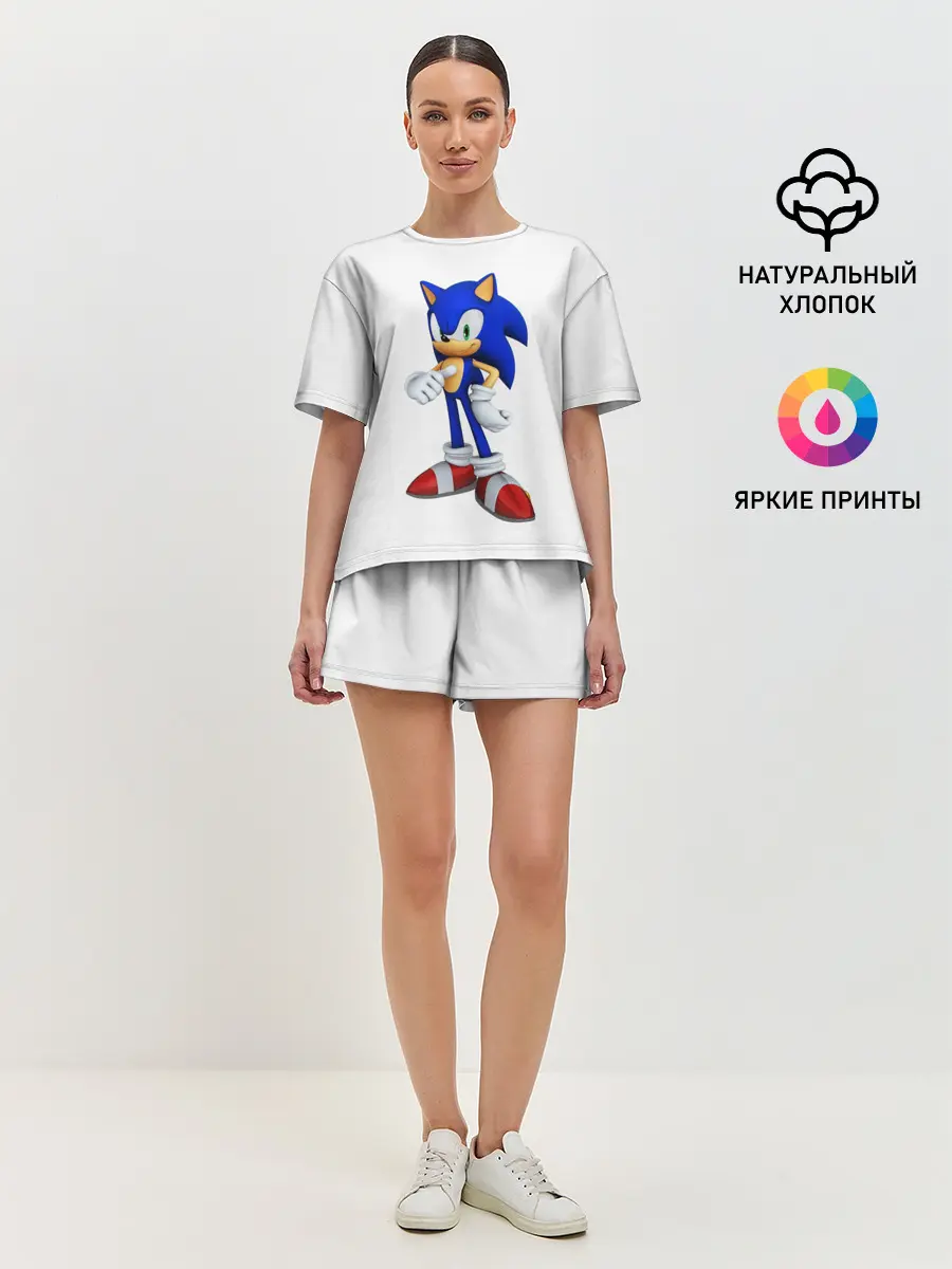 Женская пижама с шортами / Sonic