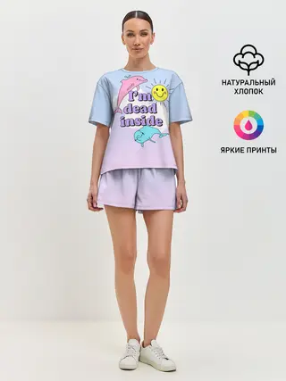 Женская пижама с шортами / Dead Inside