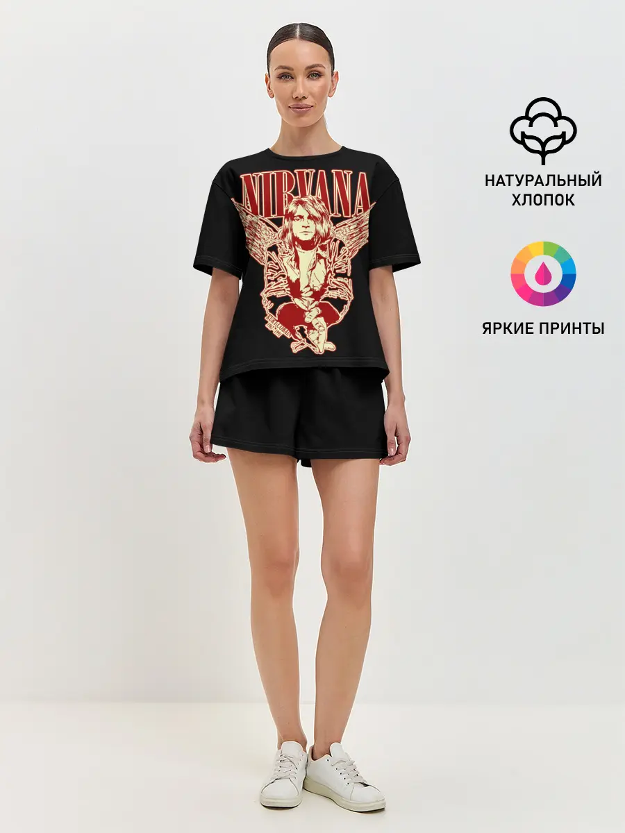 Женская пижама с шортами / Nirvana