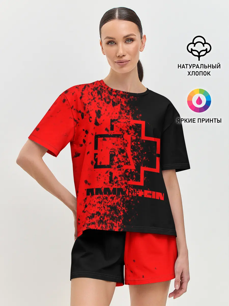 Женская пижама с шортами / Rammstein.