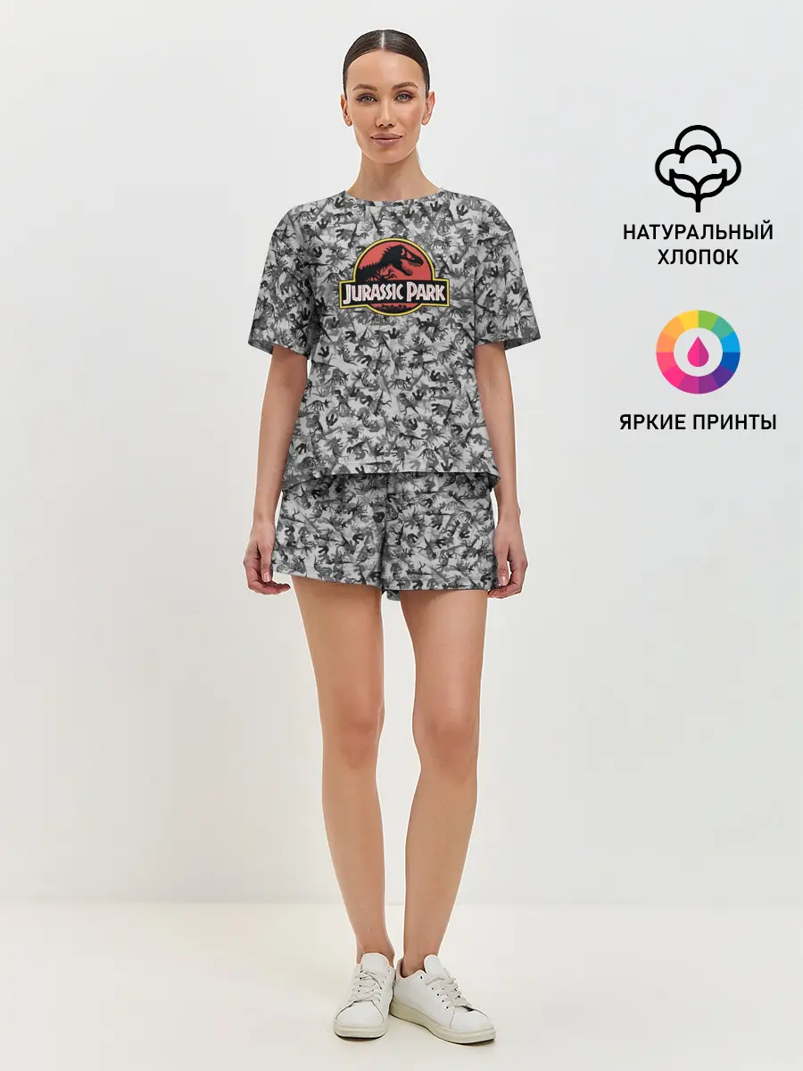 Женская пижама с шортами / Jurassic Park