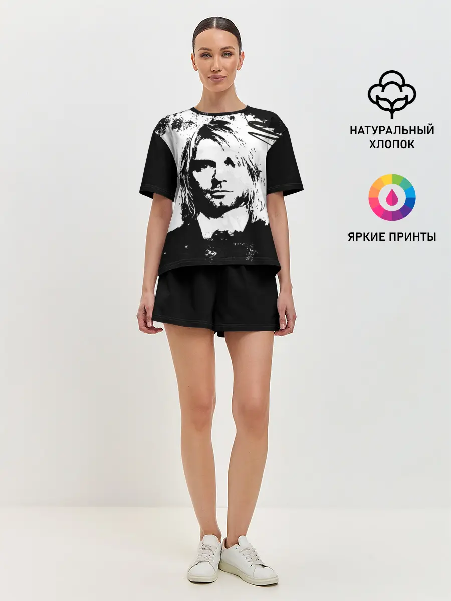 Женская пижама с шортами / Kurt Cobain