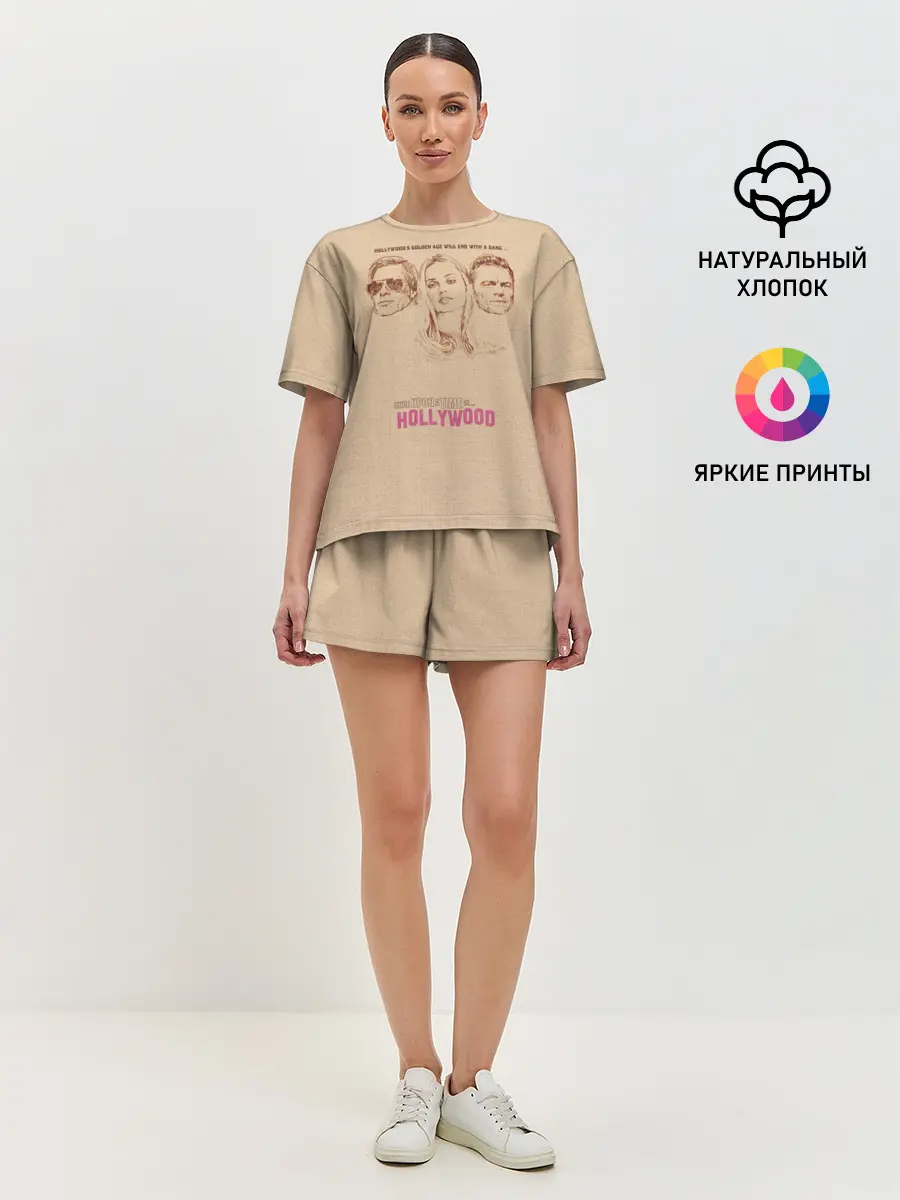 Женская пижама с шортами / Однажды в Голливуде