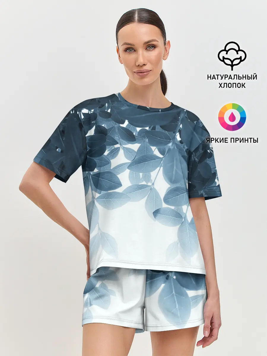 Женская пижама с шортами / Тропики