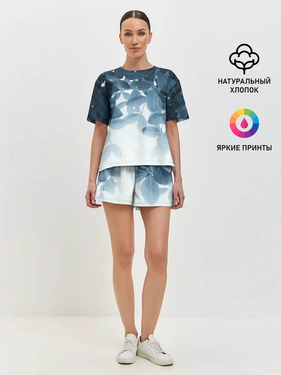 Женская пижама с шортами / Тропики